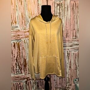 Eddie Bauer Yellow Hooded Sweatshirt